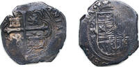 Mexico 2 Reales Mexico Spanish colony 1610-1613 F 2 Reales - Felipe III Silver (.931) Mexico City Mint 7g VF KM 32 -