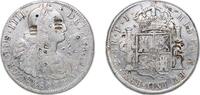 Bolivia 8 Reales Bolivia Spanish colony 1808 PTS PJ 8 Reales - Charles IV Silver (.896) Potosi Mint (3299000) 26.56g VF Chopmarked KM 73 Cal 684 -