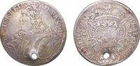 Croatia 1 Tallero Croatia Republic of Ragusa Republic 1748 1 Thaler (Stari Vižlin) Silver 27.66g VF Holed KM 17 Dav EC III 1637 -