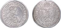 Austria 3 Kreuzer Austria Archduchy of Austria 1664 CA 3 Kreuzers - Leopold I (Vienna) Silver 1.67g AU KM 1169 Her 1307-1312 -