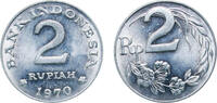 Indonesia 2 Rupiah Indonesia Republic 1970 2 Rupiah Aluminium (139230000) 2.32g UNC KM 21 Schön 21 -