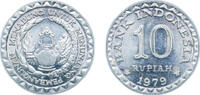 Indonesia 10 Rupiah Indonesia Republic 1979 10 Rupiah (FAO) Aluminium (285670000) 1.87g UNC KM 44 Schön 34 -