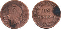 Chile 1 Centavo Chile Republic 1879 So 1 Centavo 4.7g -
