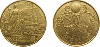 Belgium NULL Belgium Kingdom 1980 25 Oostendse Florijn - Oostendse Compagnie Brass plated steel (95000) 7.68g BU GMJ 1980/4a -