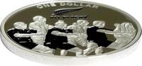 New Zealand Dollar All Blacks (Haka) coin -