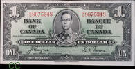Canada One Dollar King George VI Reign -
