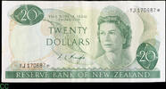 New Zealand 20 Dollars Star Replacement note -