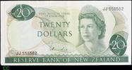 New Zealand 20 Dollars H.R. Hardie signature -