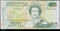 New Zealand 20 Dollars Modified Reverse Issue -