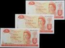 New Zealand 5 Dollars Three star notes -