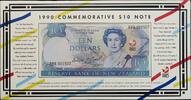 New Zealand 10 Dollars 150th Special Anniversary Issue Folder -
