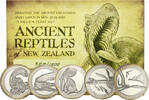 New Zealand One dollars set Ancient Reptiles, 5 coin set -
