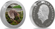 New Zealand Dollar Roroa Great Spotted Kiwi. -