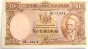 New Zealand 10 Shillings G. Wilson signature -