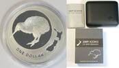 New Zealand Dollar Kiwi Icons Proof coin 2009 -
