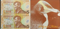 New Zealand 5 dollars Uncut pair -