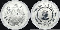Australia Dollar Year of the Rabbit coin in case -