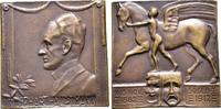 Personenmedaillen, Bronzeplakette von A. Weinberger, auf den 50. Geburtstag von Gerhart Hauptmann. -