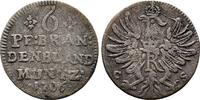 Brandenburg Preussen 6 Pfennig Friedrich I. 1701-1713. -