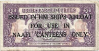British Armed Forces 3 pence NAAFI OVERPRINT - force T - Rare -