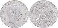 Sachsen 5 Mark Albert 1873-1902 -