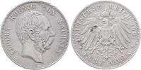 Sachsen 5 Mark Albert 1873-1902 -
