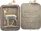 Schweiz-Zürich, Stadt Vergoldete Plakette (bei Huguenin, Le Locle) -