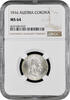 1 corona Austria 1 corona 1916, NGC MS64, Emperor Franz Joseph I (1848 - 1916) -