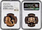 2 leva Bulgaria 2 leva 2009, NGC PF68 RD UC, 110th Anniversary - Birth of Dechko Uzunov -