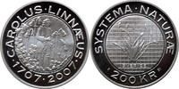 200 kronor Sweden 200 kronor 2007, PROOF, 300th Anniversary - Birth of Carl von Linne -
