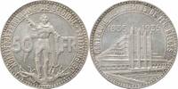 50 francs Belgium 50 francs 1935 French - Pos. A, UNC, Railway Centennial Coin Alignment -