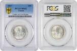 25 cents Newfoundland 25 cents 1917 C, PCGS MS62, Dominion (1865 - 1949) -