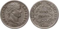 Frankreich, Kaiserreich 1/2 Franc Napoleon I., 1804 - 1814, 1815, Paris -