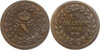 Frankreich Decime Napoleon I., 1804 - 1814, 1815, Blocus de Strasbourg, Punkt hinter 1814 -