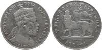 Äthiopien 1 Birr EE 1889 A / 1897 AD Menelik II., 1889 - 1913, Paris Sch... 920.39 元 含税 ＋  83.67 元 运费