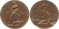 Frankreich, 3. Republik Kleine Bronzemedaille Medaille der Partei Liga der Patrioten, LIGVE DES PATRIOTES -
