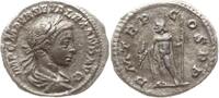 Römische Kaiserzeit, Rom Denar Severus Alexander, 222 - 235, Bel. u. drap. Büste / Jupiter mit Blitz und Speer -