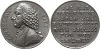Großbritannien Bleigussmedaille George III., 1760 - 1820, v. T. Pingo, Repeal of the Stamp Act, William Pitt -