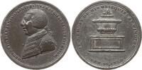 Großbritannien Zinnmedaille George III., 1760 - 1820, auf seine Beisetzung, Brb. n.l. / Urne auf Podest -