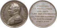 Frankreich, Königreich Silbermedaille Louis XVIII., 1814-1824, v. Dubois u. Puymaurin, Tod Duc de Berry, 1778-1820 -