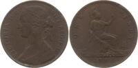 Großbritannien 1 Penny 1861 Victoria, 1837 - 1901 Fast sehr schön, min. ... 125.51 元 含税 ＋  83.67 元 运费