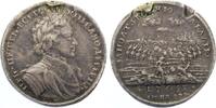 Russia Peter I 1682-1725. Silver medal 1709 Award medal on the Battle of Poltava -