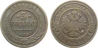 Russland 3 Kopeken Nikolaus II -