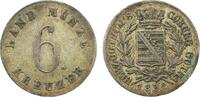 Sachsen-Coburg-Gotha 6 Kreuzer Ernst II. -