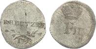 Württemberg Friedrich II. (I.) 1797-1816 1 Kreuzer 1798 AKS 14 -
