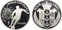 Niue 5 Dollars Fussball -