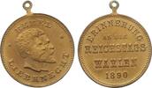 Medaille 1890 Bronze Bebel und Liebknecht - Erinnerung an die Reichstagwahlen -