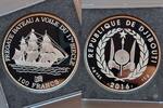 DJIBOUTI 100 FRANCS 1994 FREGATE BATEAU -