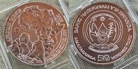 Ruanda 50 Francs Silber 2008 1 Unze Feinsilber Berggorilla Privy -