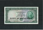 Mozambique 100 Escudos schwarz weiß, Kutsche, nicht gelaufen -